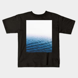 Coastal, Beach art, Blue Water, Sea, Ocean Kids T-Shirt